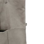 Moda Luxe Tote Shoulder Bag Pebbled Leather Suede Tan Beige Photo 2