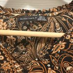 Black Tape Brown Tan Ruffled Long Sleeve Blouse Size M Photo 2