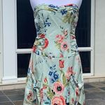 Nanette Lepore NWOT  Silk Floral Strapless Dress 8 Photo 1
