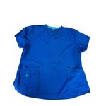 Carhartt 2XL Blue V-Neck Short Sleeve Scrub Top With Pockets Photo 5