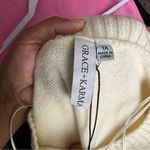 Grace + Karma Pink &‎ Cream Striped Long Sleeve Sweater Size 1X Photo 6