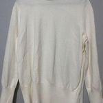 JM Collection  Woman's PetiteXL Ivory Button Sleeve Turtleneck Sweater Lightweigt Photo 0