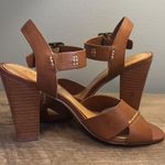 Crown Vintage Tan High Heel Sandals Size 6.5M Brown Photo 7