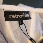 Retrofête Retrofete Ludlow Dress in White Size Small NWT Crystals Corset Strapless Bride Photo 11