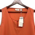 Chico's Tiered Aimee Sleeveless Tank Top Blouse Sundrenched Orange Women’s Size 3 Photo 2