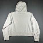 Vans  Off The Wall Womens Large Gray Floral Cropped Graphic Hoodie Sweatshirt Photo 8