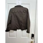 Liverpool Women's Brown Cotton Blended Long Sleeves Moto Biker Jacket Size M Photo 4