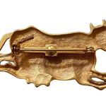 vintage JJ 1988 brooch pin gold Photo 2