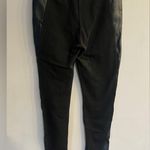 RD Style  Women’s Black Faux Leather Side Stripe Leggings Size M Photo 1