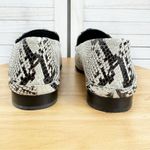 Vince Camuto  Jendaya2 Snake Animal‎ Print Slip On Loafer Ivory Black Size 9.5 Photo 6