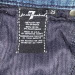 7 For All Mankind High Waist Raw Hem Culottes Jeans Photo 9