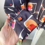 ZARA  High Neck Satin Effect Printed Blouse Photo 3