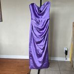 House Of CB House‎ of CB SANTANA VIOLET SATIN STRAPLESS CORSET MIDI DRESS NWOT size XS Photo 13