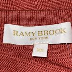 Ramy Brook Chet Merino Off-The-Shoulder Sweater Amber Orange XS Ribbed New FLAW Photo 6