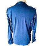 ASICS Blue Half Zip Semi Fitted Activewear Pullover Top ~ Women's Size LARGE Photo 3