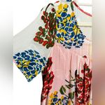 Maeve by Anthropologie Flower Market Swing Dress Velvet Burnout Red Motif Sz M Photo 10