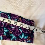 LuLaRoe  Purple and Green Floral Leggings Photo 4