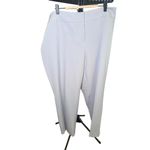Kasper NWT Womens Trousers Size 16 W Light Grey High Waist Straight Leg Pockets Photo 1