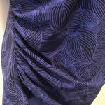 L.L.Bean Twist Top 1PC Slimming Tankini Swimsuit 16 Purple Ruched Sides UPF40+ Photo 3