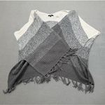 Love Tree  Soft Shawl Poncho Wrap Sweater S Womens Ombre Knit Cardigan Fringe Photo 0