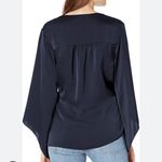 Ramy Brook NWT! $325  Top Cassandra Navy Wrap Top size S Photo 1