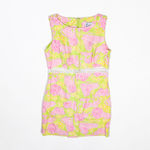 Lilly Pulitzer Vintage White Label Lion Floral Animal Print Pattern Shift Dress Photo 0