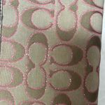 Coach Tan and Pink Signature Wristlet Clutch Photo 14