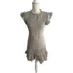 Veronica Beard Plaid Smocked Ruffle Trim Dress Size 6 Photo 4