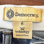 Democracy  Ab solution Mid-Rise Fray Hem Ankle Jeans Stitch Pockets Size 6 Photo 5