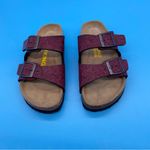 Viking Austin Two Strap Embossed Floral Sandal Burgundy Size 36/5 US NWOT Red Photo 1