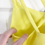 Lululemon  Like a Cloud Ribbed Longline Bra in Electric Lemon Photo 3