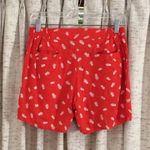 KAVU Women’s Orange Feather Print Lightweight Pull-On Shorts Photo 3