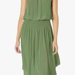 Ramy Brook Audrey Smocked Sleeveless Midi Dress in Spruce Green Size Small Photo 0