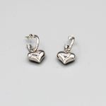 Sterling Silver #925 Earrings with PUffy heat Photo 5