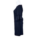 Banana Republic Banana‎ Republic Navy Blue Boat Neck Bell Sleeve Sheath Dress 6 Timeless Photo 1