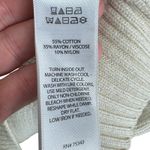 Cambridge Dry Goods Cream Half Zip Cotton Blend Mock Neck Cozy Preppy Sweater S Size M Photo 5