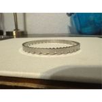 Vintage Y2K many‎ hearts silver toned bangle bracelet feminine dainty romantic Photo 1