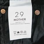 Mother Inside crop step fray guilty racer black with white stripe jeans sz 29 Photo 10