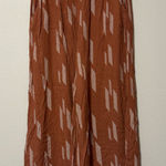 Bohme  Rust Patterned Wide-Leg Pants Photo 0