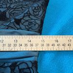 Vintage Y2K Formal Dress Juniors Large Blue Black Lace Whimsigoth Fairy Sparkle Photo 14