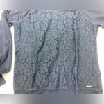 Abercrombie & Fitch Navy Blue Lace Front Sweatshirt S Photo 2