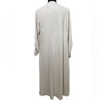 T Tahari Faux suede open draped longline cardigan duster Light Stone Photo 1