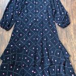 FIGUE • Frederica Dress black silk maxi wrap ruffle balloon sleeve tie waist Photo 9