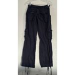 Brandy Melville Mid Rise Blue Cargo Pants Pockets Women’s Size S Photo 3