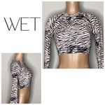 Anthropologie New. WET from L.A. Zebra rash guard. Small. Retails $108 Photo 1