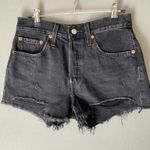 Levi's Premium 501 sz 26 gray distressed jean shorts Photo 0