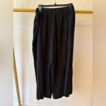 H&M Black wide leg viscose pants XL Photo 4