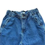 ZARA  Womens High Waisted Cropped Jeans Blue Cotton Pockets Boho SZ 10 #1824 Photo 1