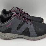 Merrell Women Size 9 Grey Purple ISIX8 PRO Work Shoes Oil Slip Resistant Sneaker Photo 1