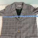 Sophie Schnoor Gray Plaid Women's Blazer 2 Button Oversized Fit Size XS Career Photo 4